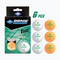 Mingi de tenis de masă Donic-Schildkröt 1-Star Elite Poly 40+ 6buc. white/orange