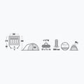 Cort de camping pentru 4 persoane High Peak Nevada gri 10204 9