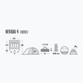 Cort de camping pentru 4 persoane High Peak Nevada gri 10207 2