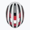 Cască de bicicletă ABUS AirBreaker alb-roșie 86836 9