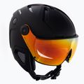 Cască de schi Alpina Attelas Visor QVM black matte
