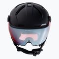 Cască de schi Alpina Attelas Visor QVM black matt/silver 2