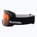 Ochelari de schi Alpina Nakiska black matt/orange 4