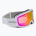 Ochelari de schi Alpina Nakiska Q-Lite white matt/pink