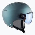 Cască de schi Alpina Arber Visor Q Lite petrol/green matt 13