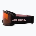 Ochelari de schi Alpina Nakiska black/rose matt/orange 4