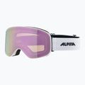 Ochelari de schi Alpina Slope Q-Lite S2 alb mat/roz