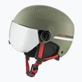 Cască de schi pentru copii  Alpina Zupo Visor Q-Lite olive/ red matt