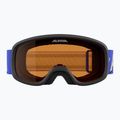 Ochelari de schi pentru copii Alpina Piney 2.0 blue matt/orange 2