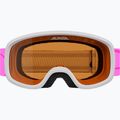 Ochelari de schi pentru copii Alpina Piney 2.0 white/pink matt 2