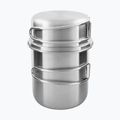 Set de vase turistice Tatonka Handle Mug 600 ml steel