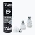 Talbot-Torro Tech 450 volane de badminton, Nylon Premium 6 buc. alb 469282