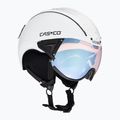 Cască de schi CASCO SP-2 Photomatic Visor structurat alb lucios