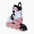 Powerslide Khaan Junior LTD patine pentru copii alb și roz 940672 3
