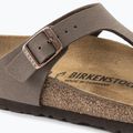 Șlapi BIRKENSTOCK Gizeh Birkibuc Narrow mocca 6