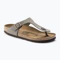 Șlapi BIRKENSTOCK Gizeh Birkibuc Narrow stone 8