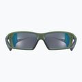 Ochelari de soare UVEX Sportstyle 225 verde măsliniu mat/argintiu oglindă 53/2/025/7716 9