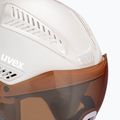 Cască de schi cu vizieră pentru femei UVEX Hlmt 600, alb, 56/6/236/50 6