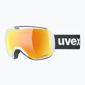 Ochelari de schi  UVEX Downhill 2100 CV Race white matt/mirror orange clear