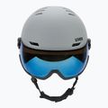 Cască de schi UVEX Wanted Visor rhino matt/mirror blue/smoke 2