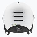 Cască de schi pentru copii UVEX Rocket Visor Jr white/black matt/mirror blue/smoke 3