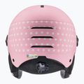 Cască de schi pentru copii  UVEX Rocket Visor Jr pink confetti matt/mirror silver/lasergold lite 4