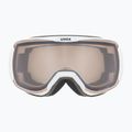 UVEX Downhill 2100 V ochelari de schi alb mat/argintiu oglindă/ transparent/variomatic transparent 2