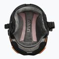 Cască de schi pentru copii  UVEX Rocket Visor Jr rhino/blush matt/mirror silver/lasergold lite 5