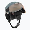 Cască de schi pentru copii  UVEX Rocket Visor Jr rhino/blush matt/mirror silver/lasergold lite 9