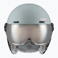 Cască de schi pentru copii  UVEX Rocket Visor Jr rhino/blush matt/mirror silver/lasergold lite 2