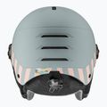 Cască de schi pentru copii  UVEX Rocket Visor Jr rhino/blush matt/mirror silver/lasergold lite 3