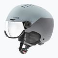 Cască de schi UVEX Wanted Visor glacier/rhino mat/mirror silver smoke 6