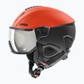 Cască de schi UVEX Instinct Visor negru/roșu 56/6/260/7005 9