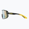 Ochelari de ciclism UVEX Sportstyle 235 sunbee negru mat/galben oglindă 53/3/003/2616 3