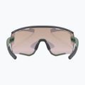 UVEX Sportstyle 236 Set de ochelari de ciclism verde mușchi, negru mat/galben oglindă 53/3/004/7216 11
