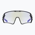 UVEX Sportstyle 231 2.0 V ochelari de ciclism negru mat/albastru cu oglindă 53/3/028/2204 7