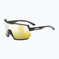Ochelari de protecție pentru bicicletă UVEX Sportstyle 235 P negru mat/galben oglindă 53/3/032/2230 5