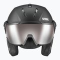 Cască de schi UVEX Instinct Visor PRO V black matt/silver/silver