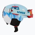 Cască de schi pentru copii  UVEX Viti Set + gogle Speedy Pro light blue birdy/lasergold lite 6