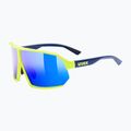 Ochelari de soare UVEX Sportstyle 237 yellow blue matt/mirror blue