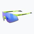 Ochelari de soare UVEX Pace Perform CV yellow matt/mirror blue
