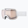 Ochelari de schi  UVEX Downhill 2100 V white matt/mirror silver clear