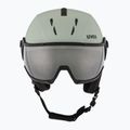 Cască de schi UVEX Instinct Visor oxid green matt/mirror silver/smoke 2