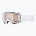 Ochelari de schi  UVEX Xcitd V white matt/mirror silver clear