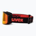 Ochelari de schi pentru copii UVEX Pwdr FM black matt/mirror red orange clear 4
