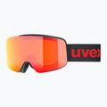 Ochelari de schi pentru copii UVEX Pwdr FM black matt/mirror red orange clear