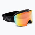 Ochelari de schi  UVEX Evidnt Attract S V + case black matt/mirror rainbow clear 2