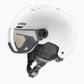 Cască de schi UVEX Wanted Visor Pro V white matt