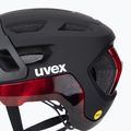 Cască de bicicletă UVEX React MIPS black/ruby red matt 8