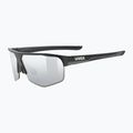 Ochelari de soare UVEX Axos Set black matt/mirror silver/clear